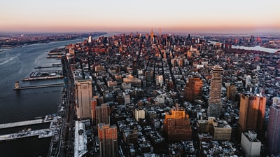 高层建筑的鸟瞰图
